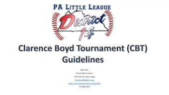 Pete.kline@pad14LL.org  https://clubs.bluesombrero.com/pad14ll  717-887-6373  Named for Clarence