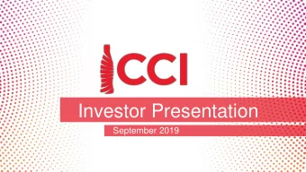 Investor Presentation  September 2019  PUBLIC  PUBLIC  Forward-Looking Statements  2  This