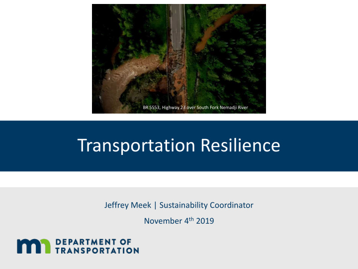 transportation resilience