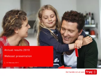 Annual results 2010  Webcast presentation  10 February 2011  Events in 2010  2 0 1 0    Premium