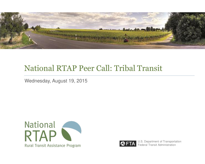national rtap peer call tribal transit