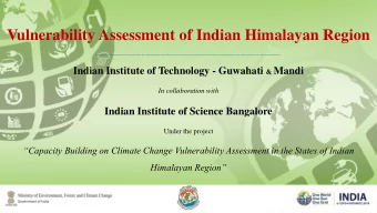 Vulnerability Assessment of Indian Himalayan Region