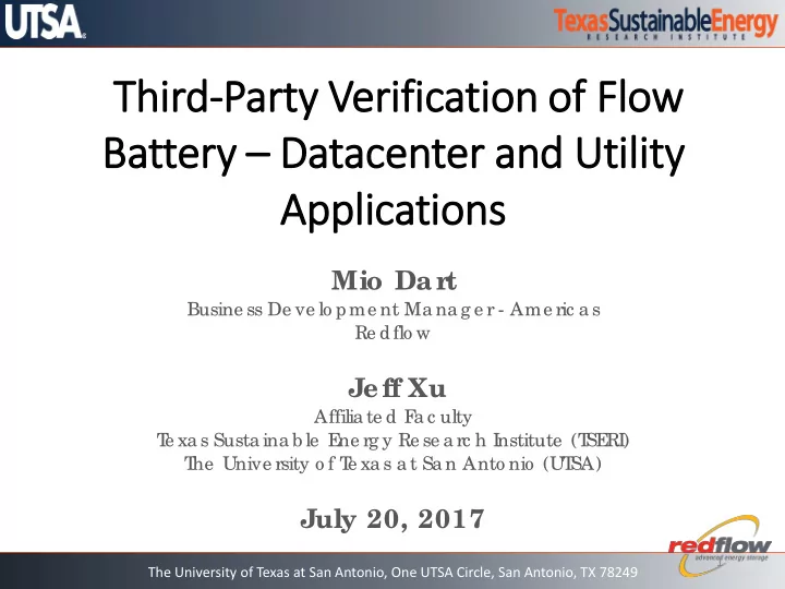 third rd party v verific ificatio ion o of f flo low