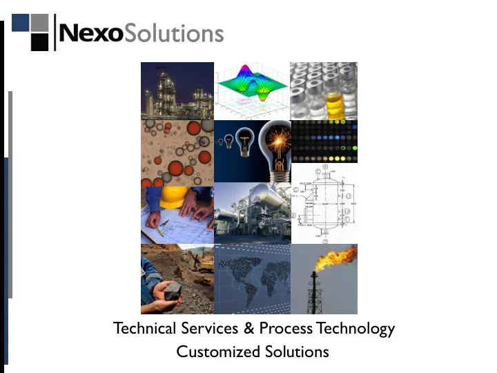 t echnical services process t echnology customized