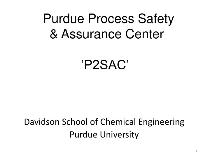 assurance center p2sac