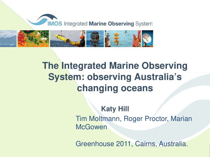 the integrated marine observing system observing