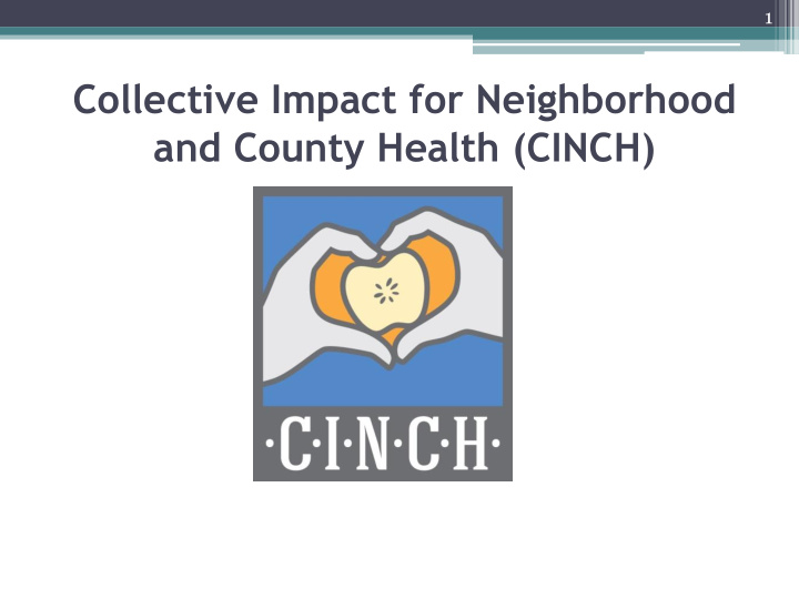 2 goals create healthier communities by increasing access