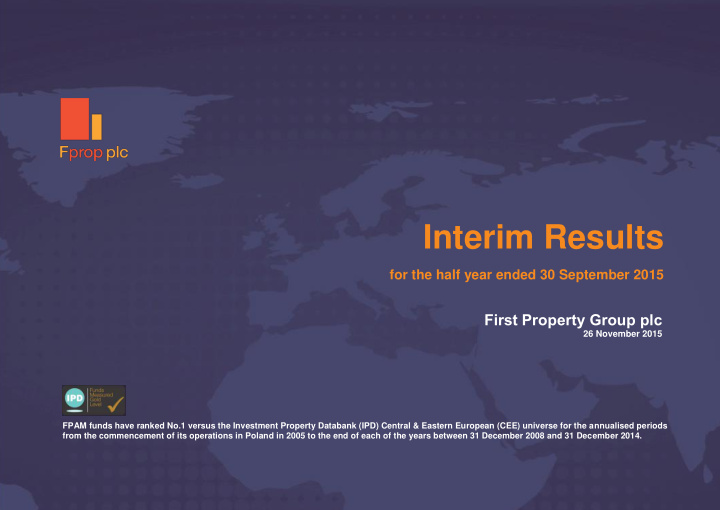 first property group plc