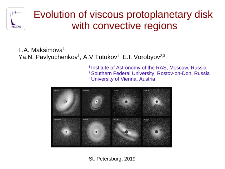 evolution of viscous protoplanetary disk with convective