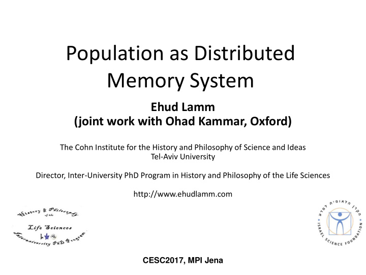 population as distributed memory system