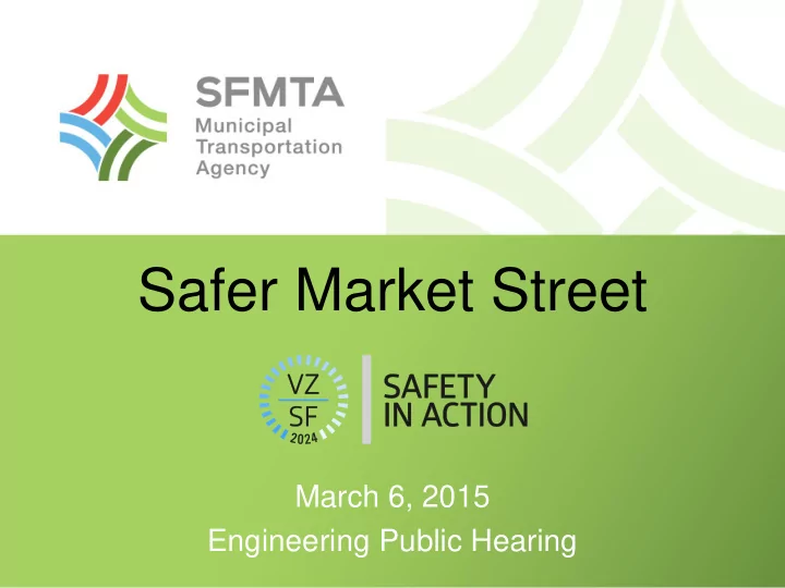 safer market street