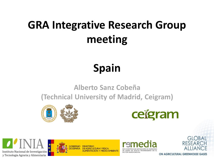 gra integrative research group meeting spain