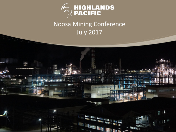 noosa mining conference july 2017