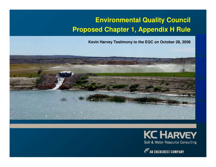 environmental quality council proposed chapter 1 appendix