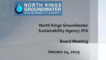 Sustainability Agency JPA  Board Meeting  January 24, 2019  Pledge of Allegiance  Board of