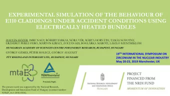 ELECTRICALLY HEATED BUNDLES  ZOLTN HZER, IMRE NAGY, RBERT FARKAS, NRA VR, MRTA