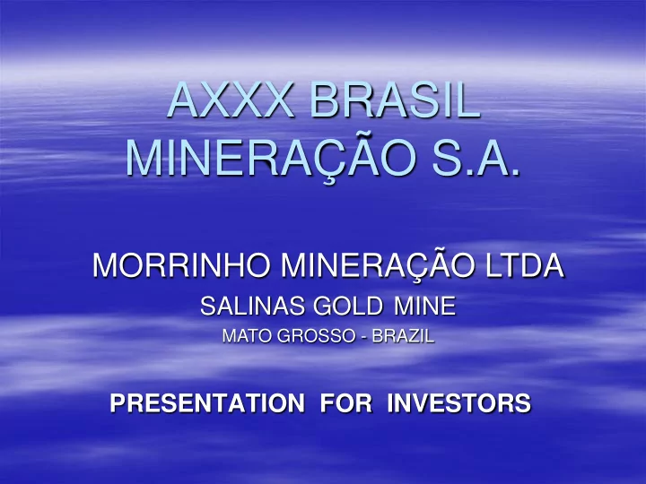 minera o s a