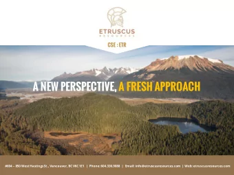 A NEW PERSPECTIVE, A FRESH APPROACH #604  850 West Hastings St., Vancouver, BC V6C 1E1  |