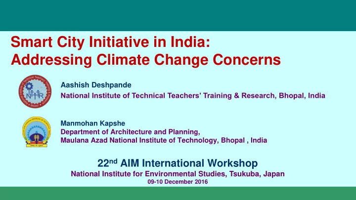 addressing climate change concerns