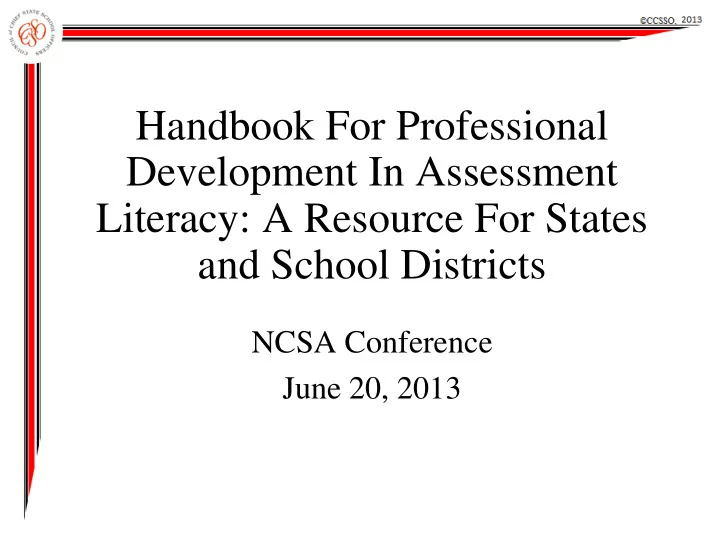handbook for professional