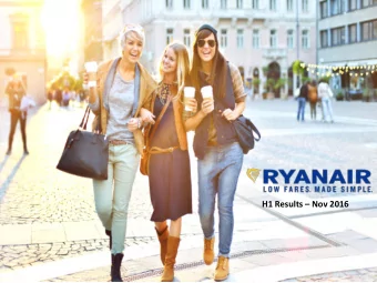 E ur opes Favouri te Ai r l i ne  Europes Lowest Fare/Lowest Cost Carrier  No. 1,