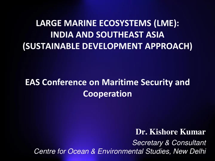 large marine ecosystems lme