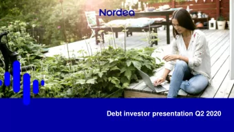 Debt investor presentation Q2 2020  Disclaimer This presentation contains forward-looking