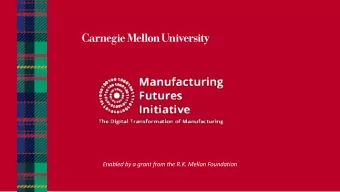 Enabled by a grant from the R.K. Mellon Foundation  MFI Request for Proposals (RFP)  Information