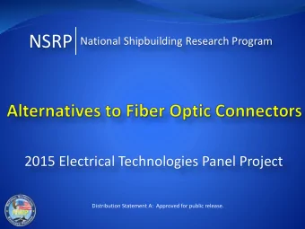 NSRP  National Shipbuilding Research Program  2015 Electrical Technologies Panel Project