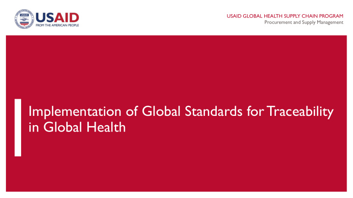 in global health lack of standards in daily life is