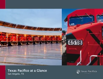 Te  Texas  as Pac  acifico  fico at  at a G  a Glance  ance  San Angelo, TX  Content  Antecedentes