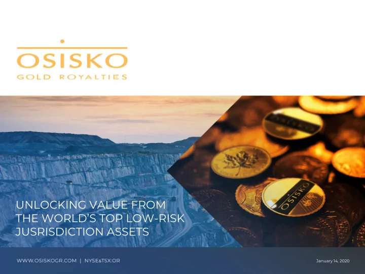 unlocking value from the world s top low risk