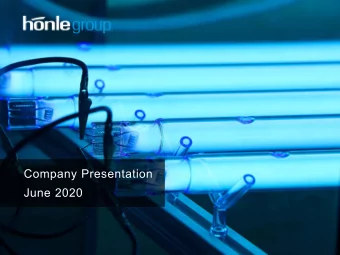 Company Presentation  June 2020  Short Portrait  Technology company with three segments  Adhesives