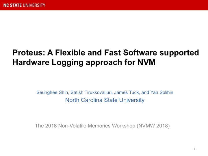 proteus a flexible and fast software supported hardware