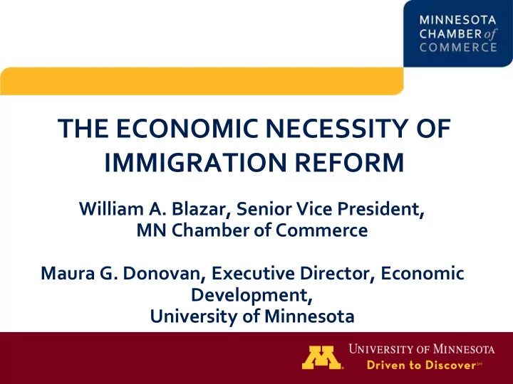 the economic necessity of immigration reform
