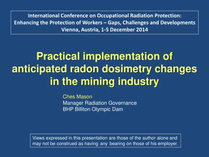 practical implementation of