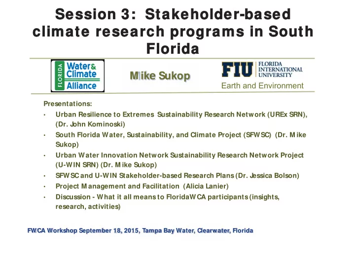 session 3 stakeholder b based