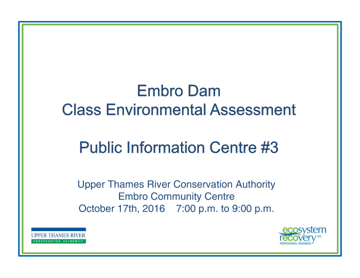 upper thames river conservation authority embro community