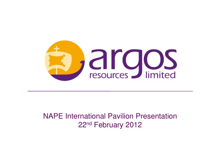 nape international pavilion presentation 22 nd february