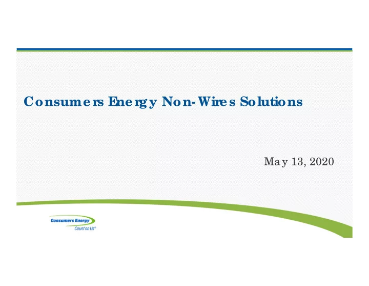 consume r s e ne r gy non wir e s solutions