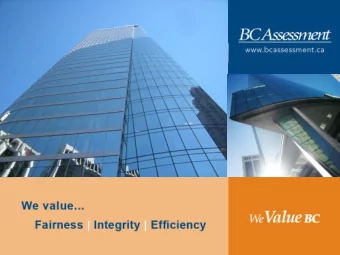 CPTA &amp; BC Assessment  Market Value Forum  Office, Retail, Industrial &amp; Hotel  Portfolios