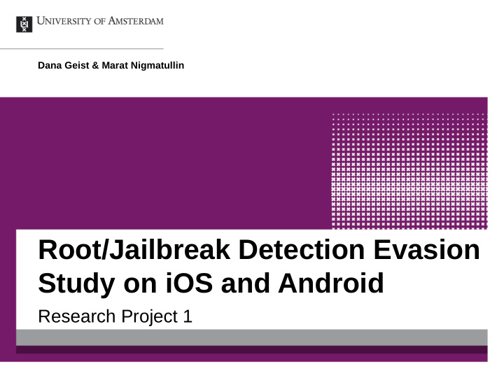 root jailbreak detection evasion study on ios and android