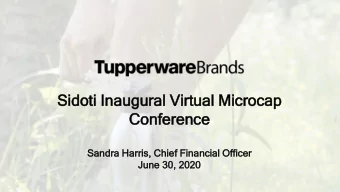 Co  Conference  nference  Sa  Sandra  a Ha  Harris,  is, Ch  Chief  f Fi  Financ  ncia  ial  l Of