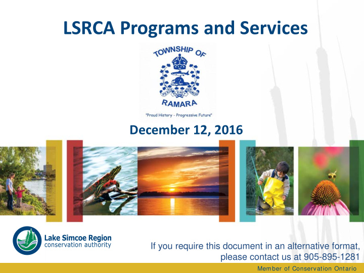 lsrca programs and services