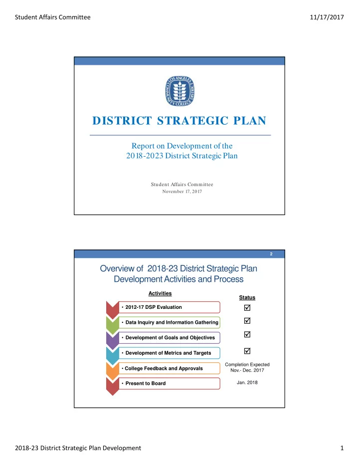 district strategic plan