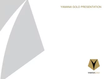 Title Slide  Cautionary Statement CAUTIONARY NOTE REGARDING FORWARD-LOOKING STATEMENTS: This