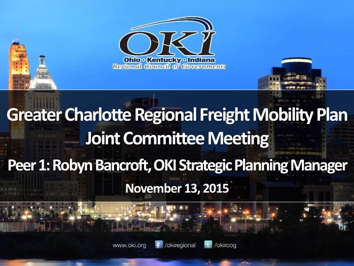 greater charlotte regional freight mobility plan