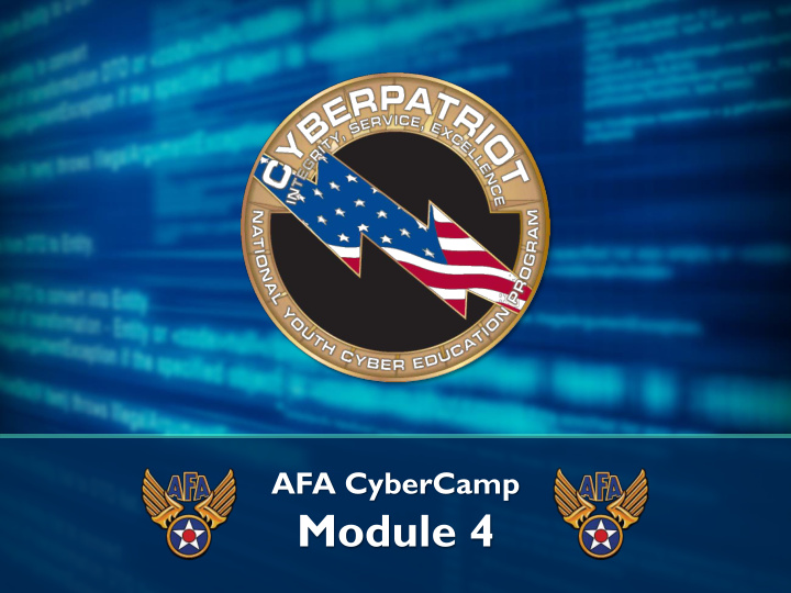module 4 afa cybercamp format