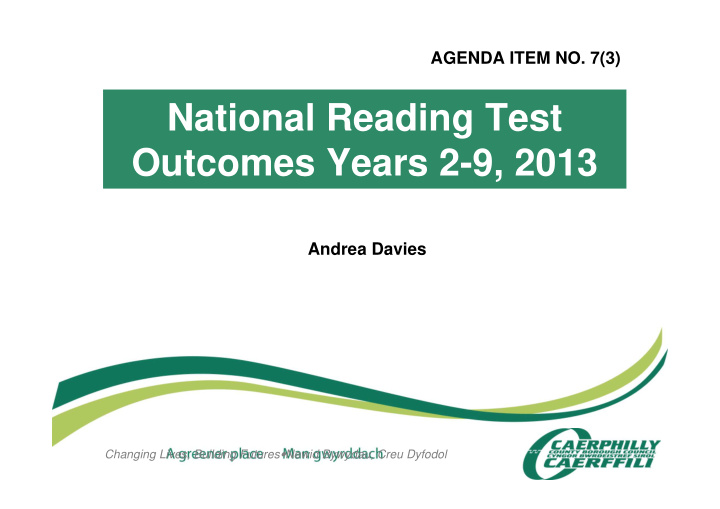 national reading test outcomes years 2 9 2013