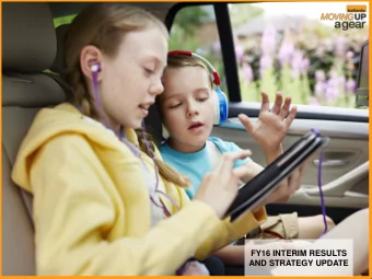 FY16 INTERIM RESULTS  AND STRATEGY UPDATE  Introduction  Jill McDonald H1 Performance  Jonny Mason